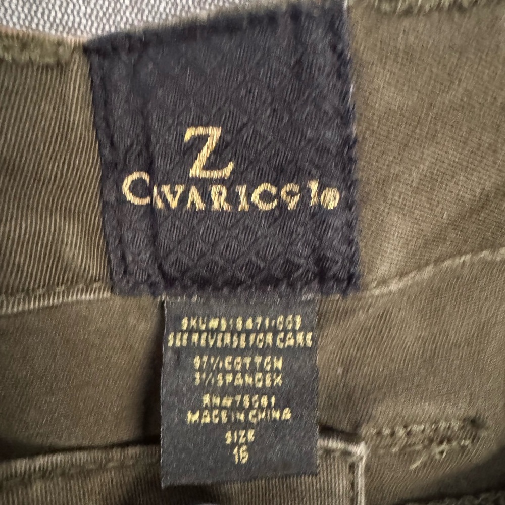 Y2K Grunge Distressed Z CAVARICCI 90’s Skater Pants Green Vintage Cargo Indie - Picture 13 of 13